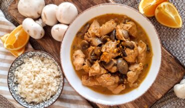 Κοτόπουλο με μουστάρδα ,μέλι και πορτοκάλι