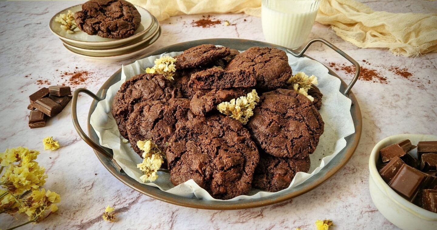 Τραγανά cookieς σοκολάτας