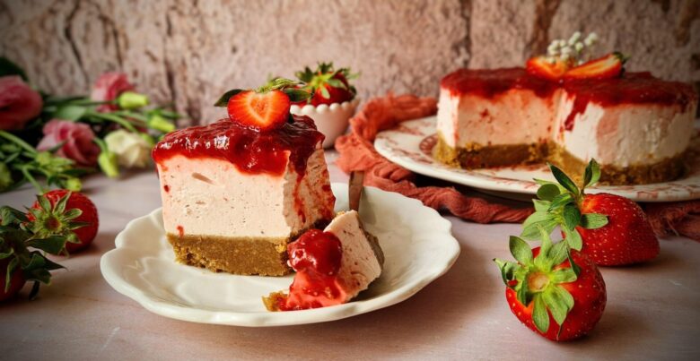 Cheesecake φράουλας 8 Cheesecake φράουλας