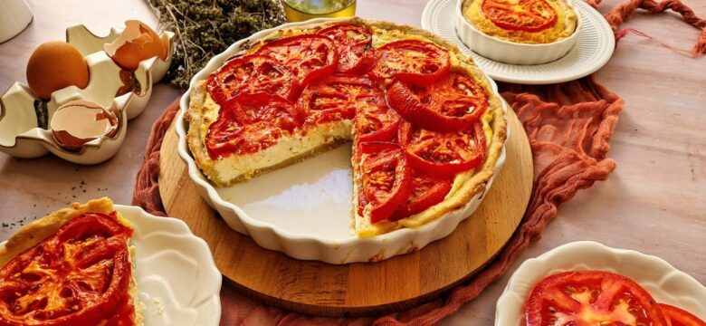 Τάρτα με ντομάτες και ανθότυρο 12 Τάρτα με ντομάτες και ανθότυρο