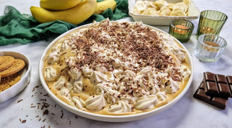 Banoffee με έτοιμη καραμέλα