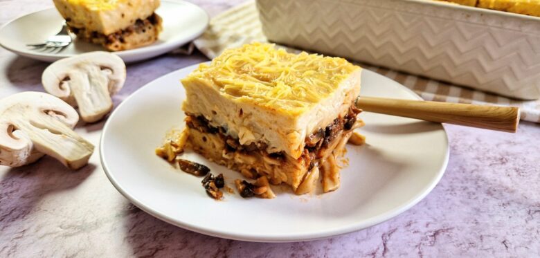 Νηστίσιμο παστίτσιο με μανιτάρια