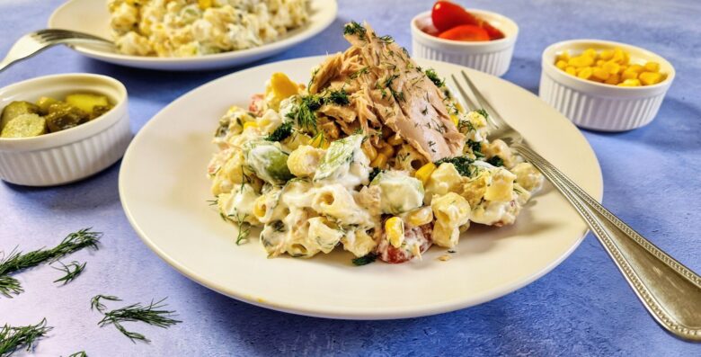 Μακαρονοσαλάτα με τόνο και λαχανικά