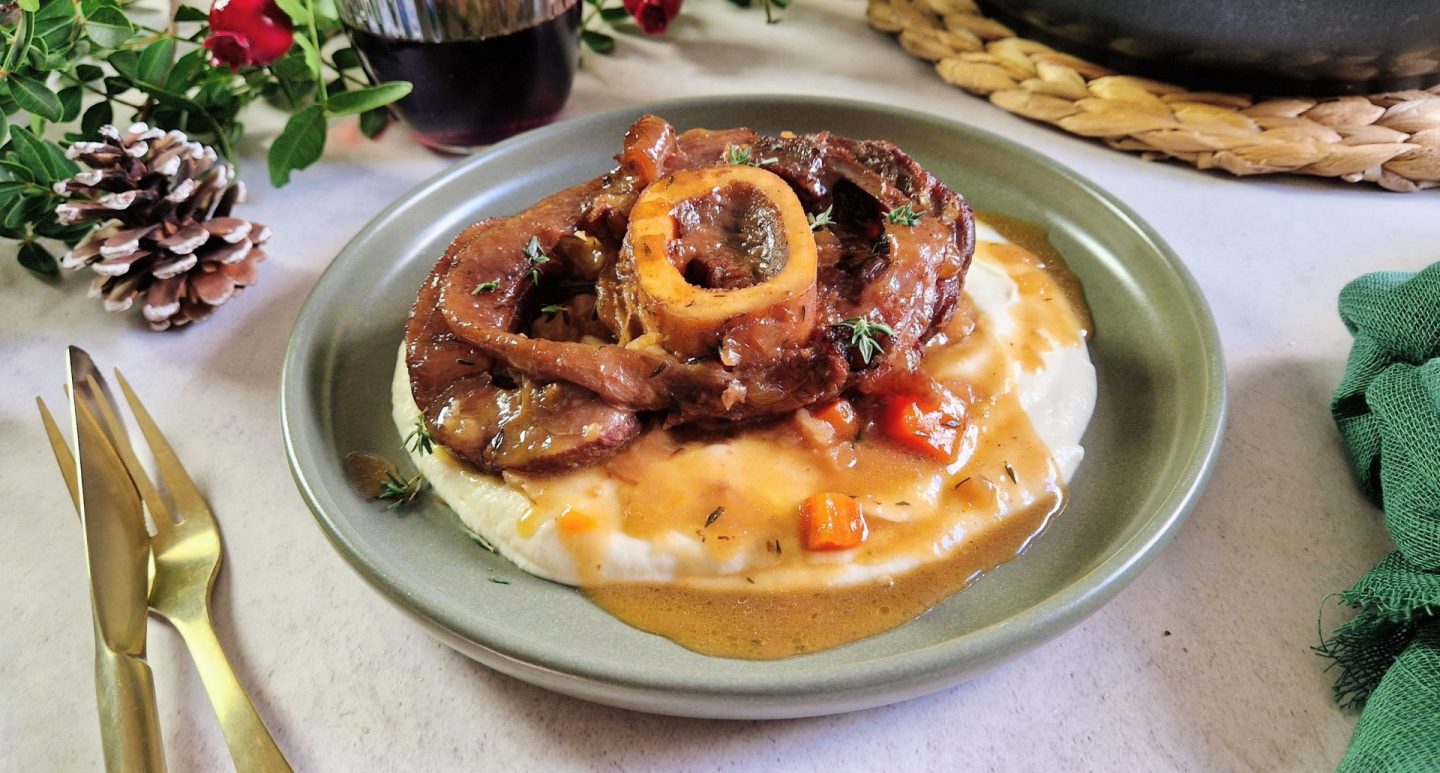 Οσομπούκο με Μαυροδάφνη και θυμάρι